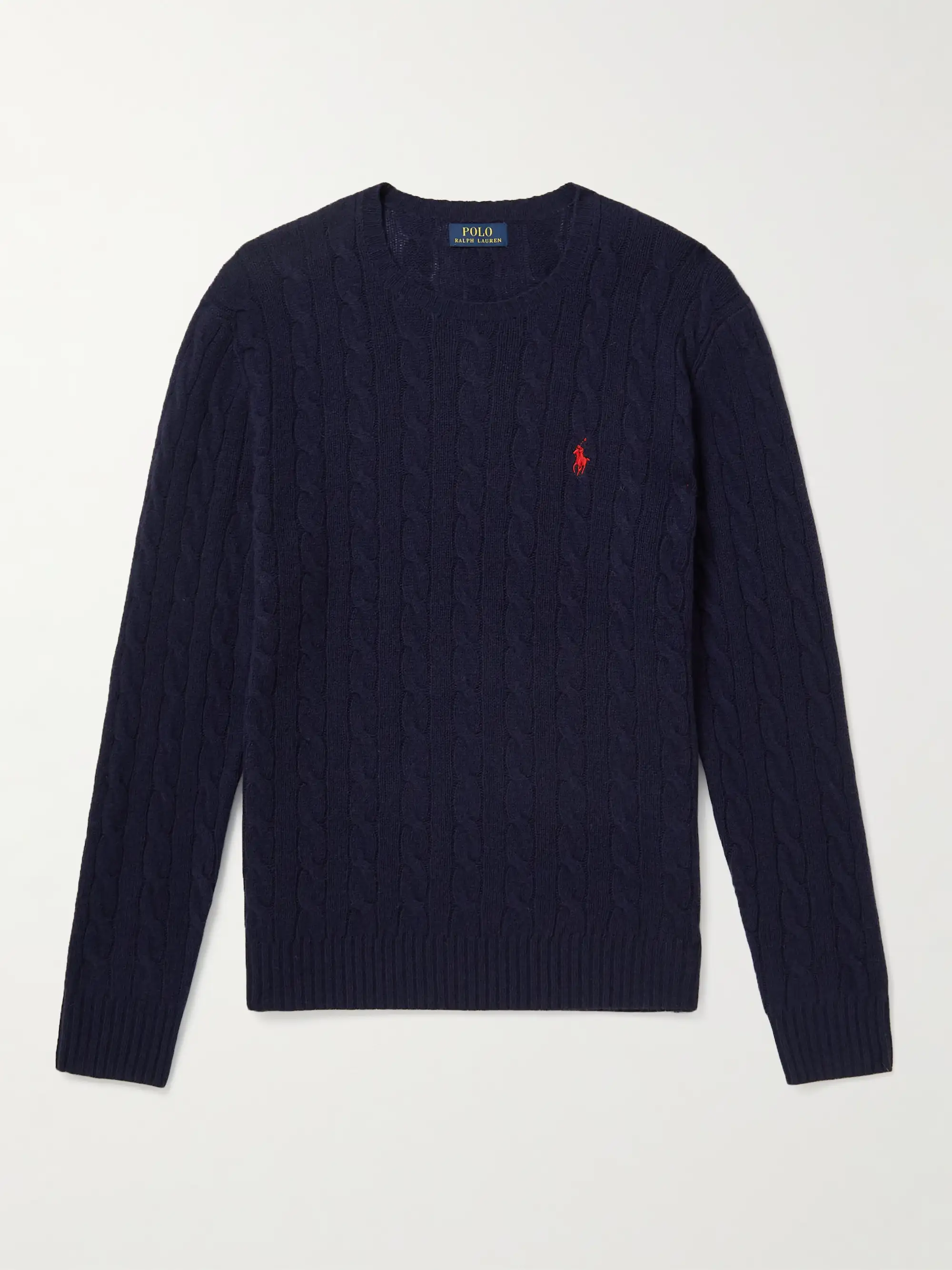 Pullover in misto lana e cashmere a trecce - navy - XS - Image 1