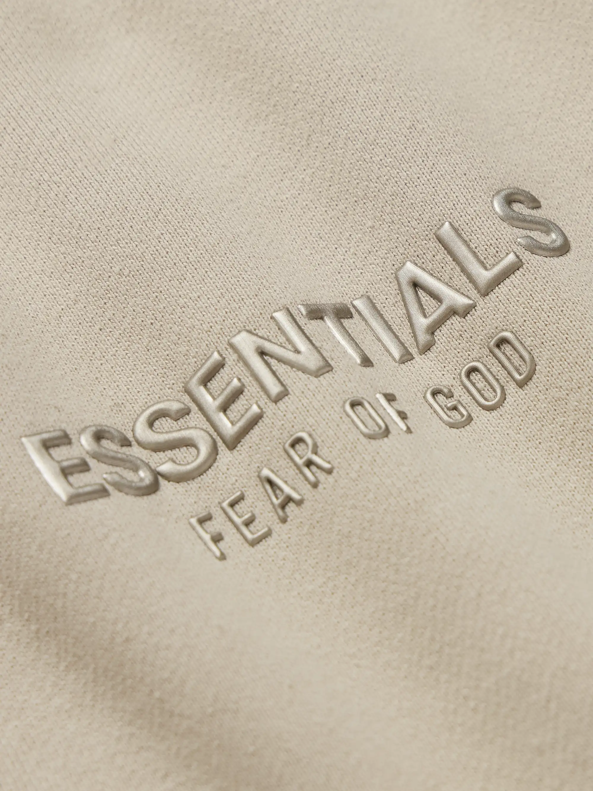 Wide-Leg Logo-Appliquéd Cotton-Blend Jersey Drawstring Shorts - beige - XS thumbnail 6