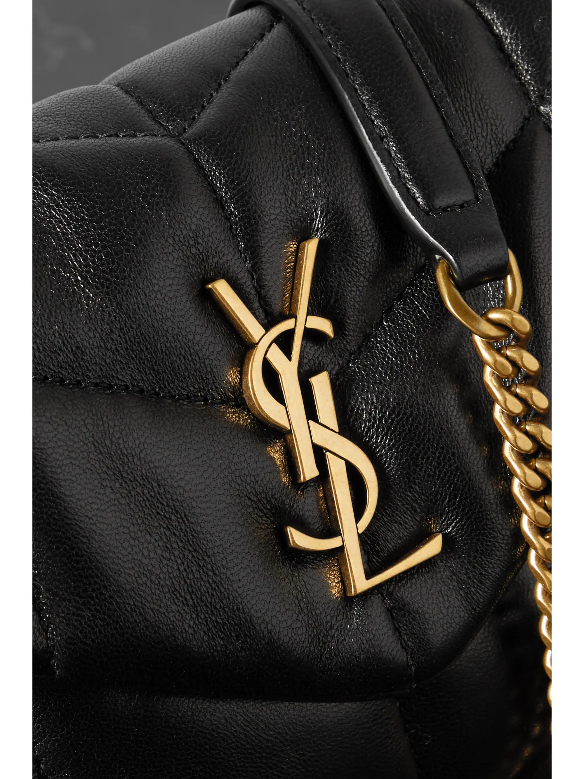 Sac porté épaule en cuir à surpiqûres Puffer Toy - noir - Taille unique thumbnail 4
