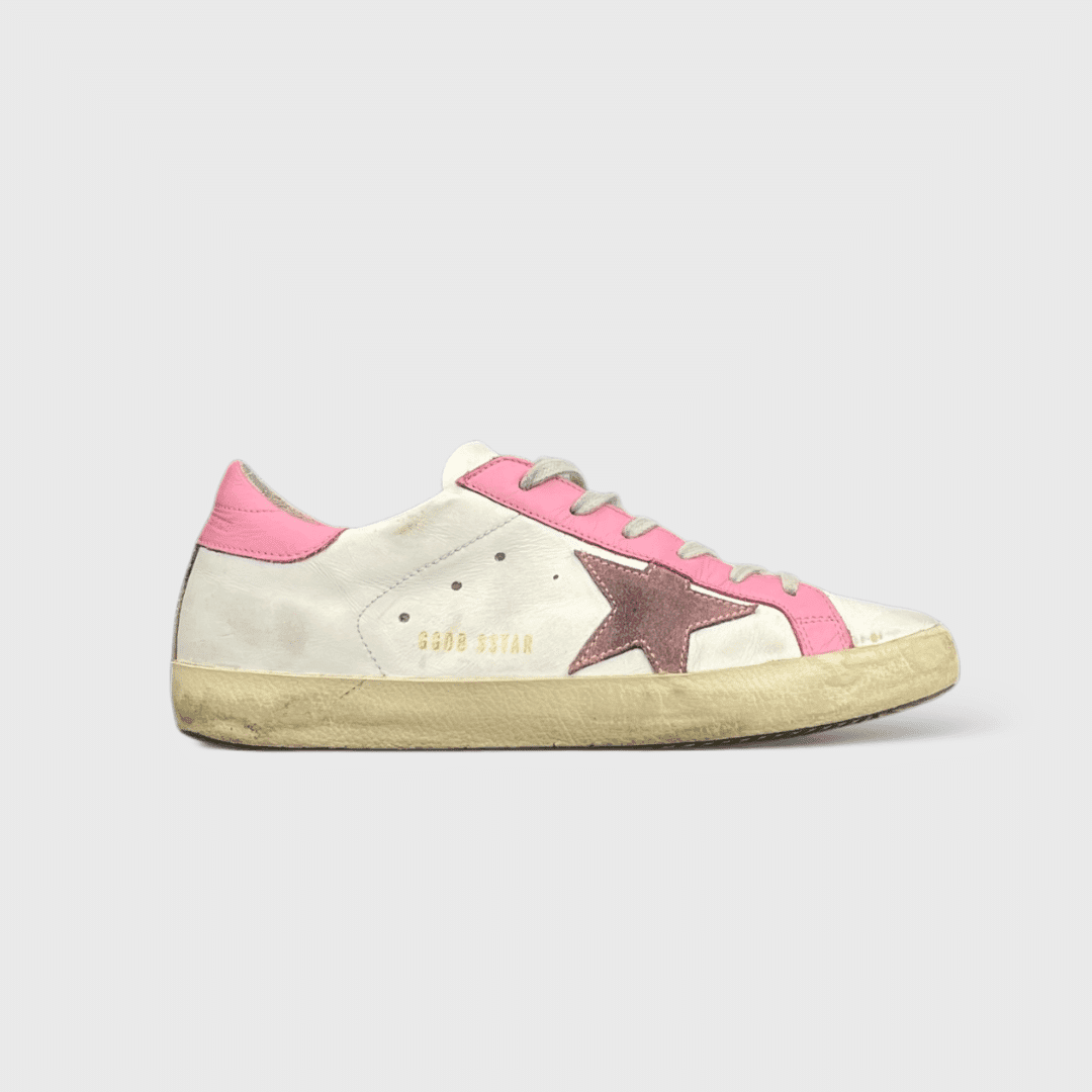 Golden Goose - Super Star - Blanc / Rose / Violet - Pointure : 38 - Image 1