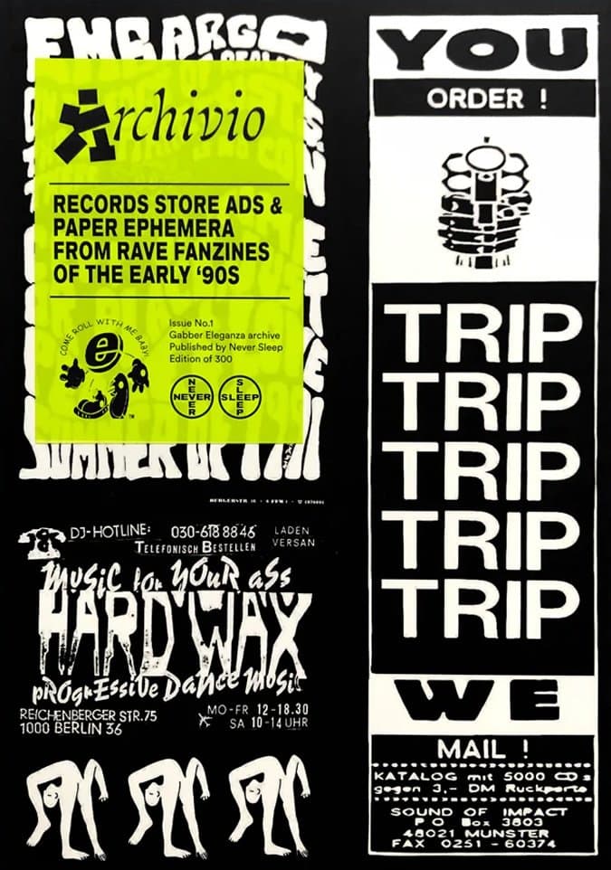 Archivio #1: Records store ads and paper ephemera from Rave fanzines of the early 90s – Pages of Hackney - Image 1
