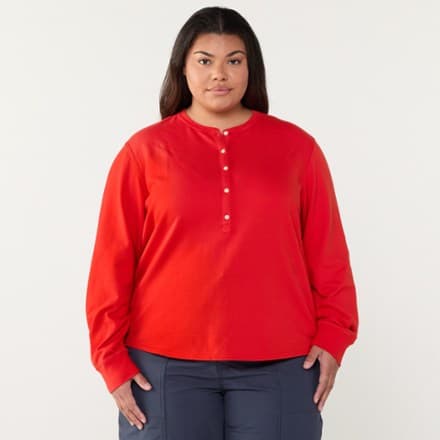 Campwell Henley Shirt - Women's - Rei Red - L thumbnail 3