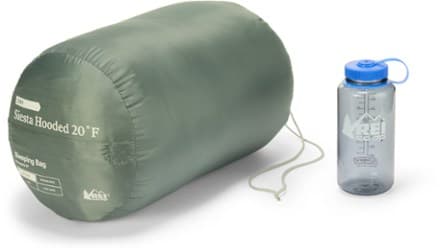 Siesta Hooded 20 Sleeping Bag - Stone Green - Long Wide thumbnail 8