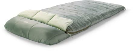 Siesta Hooded 20 Sleeping Bag - Stone Green - Long Wide thumbnail 3