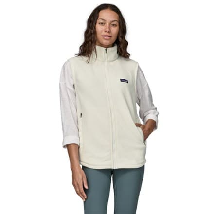 Classic Microdini Fleece Vest - Women's - Birch White - S thumbnail 2