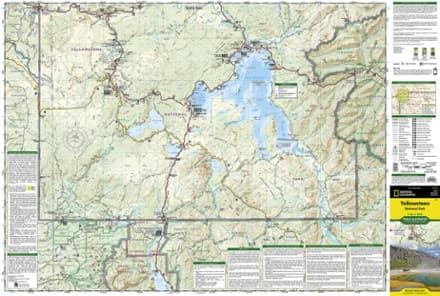 Yellowstone National Park Trail Map thumbnail 2
