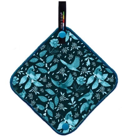 Reusable Antimicrobial Pee Cloth - Sapphire Feather - Image 1