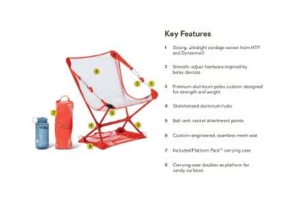 Moonlite Elite Reclining Backpacking Chair - Spicy Orange thumbnail 13