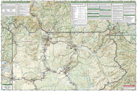 Yellowstone National Park Trail Map thumbnail 3