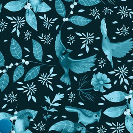 Reusable Antimicrobial Pee Cloth - Sapphire Feather thumbnail 2