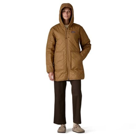 Diamond Quilted Insulated Parka - Women's - Deer Brown - M thumbnail 4