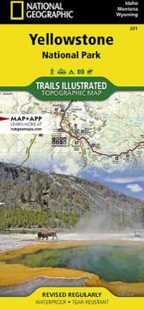 Yellowstone National Park Trail Map - Image 1