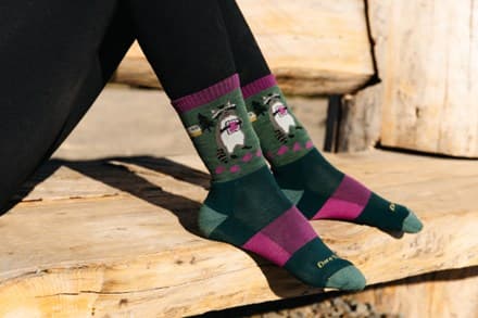 Critter Club Lightweight Micro Crew Socks - Women's - Moss - M thumbnail 3