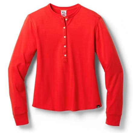 Campwell Henley Shirt - Women's - Rei Red - L - Image 1