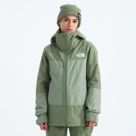 ThermoBall Snow Triclimate 3-in-1 Jacket- Women's - Bark Mist/Slate Moss - XS - Image 1