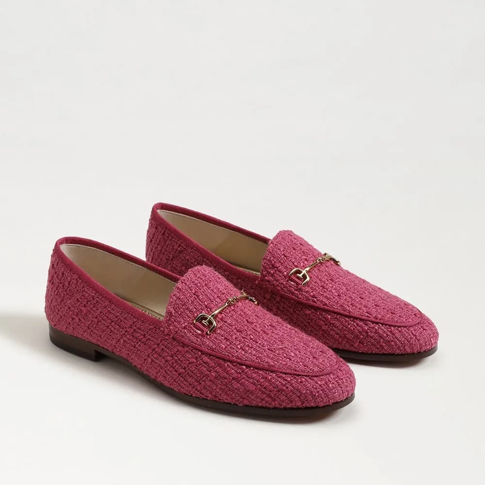 Sam Edelman Loraine Bit Loafer Fuscia Frost Tweed Fabric thumbnail 5