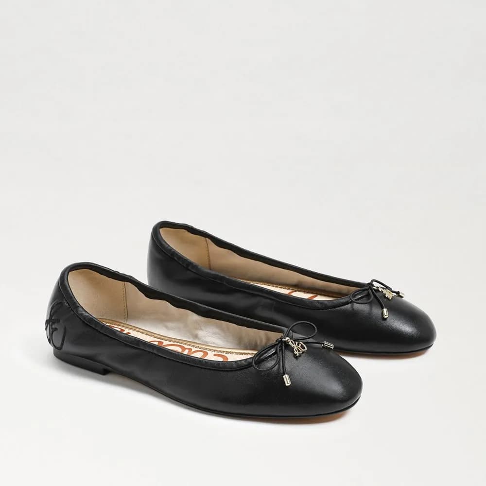 Sam Edelman Felicia Ballet Flat Black Leather thumbnail 5