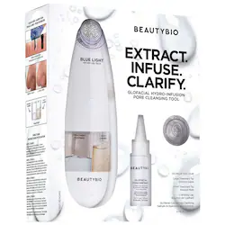 GLOfacial Hydro-Infusion Pore Cleansing + Blue LED Clarifying Tool - Image 1