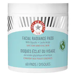 Facial Radiance Pads with Glycolic + Lactic Acids – Exfoliating Pads with AHA - Image 1