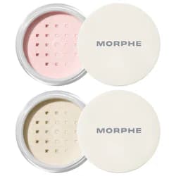 Totally Set Mini Brighten & Set Powder Duo - Translucent - sheer, soft-focus finish for fair to tan skin tones - Image 1