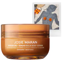 Topless Tangerine - Argan Oil + Sugar Balm Refillable Exfoliating Body Scrub Jar - Image 1