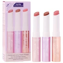 mini maracuja juicy lip plump gloss & balm triple threat trio