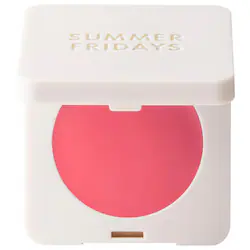 Blush Butter Balm Hydrating Cream Blush with Peptides - Pink Sunset - warm peachy pink - Image 1