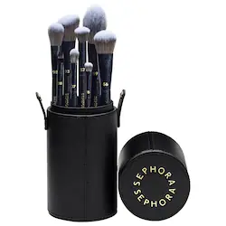 8-Piece Pro Face and Eye Brush Set - Image 1