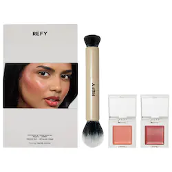 Cream Blush Duo with Duo Face Brush Gift Set - Image 1