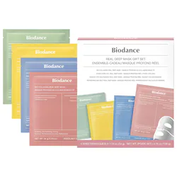 Ensemble-cadeau de masques Real Deep : quatre masques pour le soin des pores, hydrater, apaiser et diminuer les taches pigmentaires - Image 1