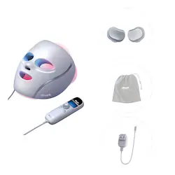 CryoGlow™ Cooling + LED Face Mask & Facial Glo Skin Tool - Lilac - Image 1
