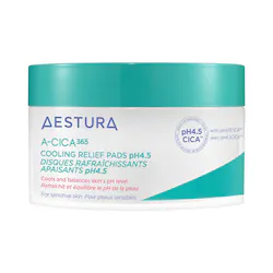 A-CICA365 Cooling Relief Toner Pads pH4.5 with Centella Asiatica + Hyaluronic Acid for Redness - Image 1