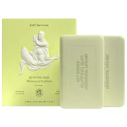 Green Banana Buffing Bar Exfoliating Body Bar for KP and Ingrown Hair (2 pack) - Image 1