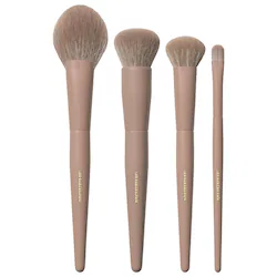 Iced Mocha 4-Piece Face Brush Set - Image 1