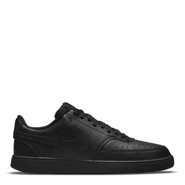 (White with black tick) Nike Court Vision Low Trainers Mens - Image 1