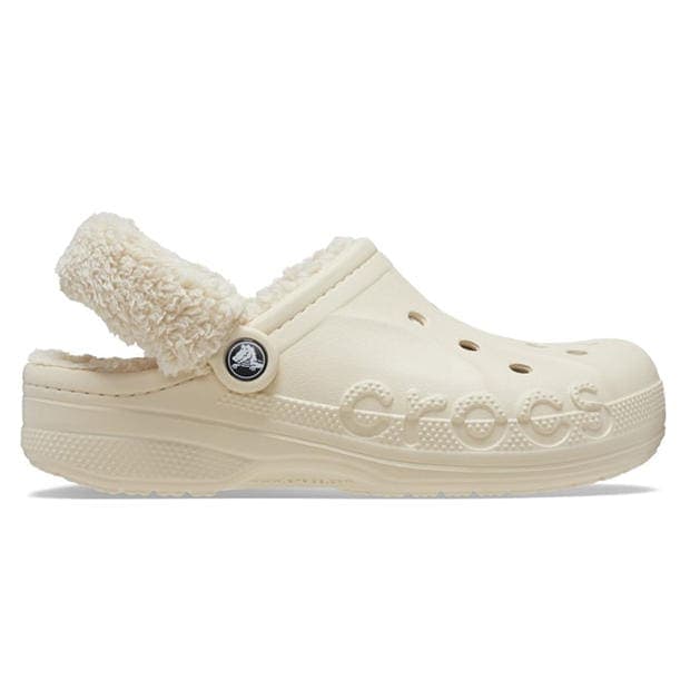 Crocs Baya Lined Fuzz Strap Mule Slippers - Image 1