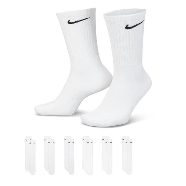 Nike 6-Pack Everyday Cushioned Training Crew Socks - Image 1
