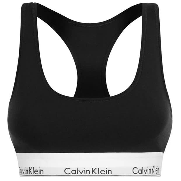 Calvin Klein | Modern Cotton Logo Bralette | Unlined Bralettes | SportsDirect.com - Image 1