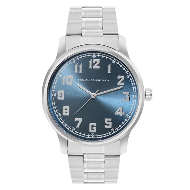 French Connection French Connection Silver Case Round Shape Silver Strap Quartz Watch - Image 1