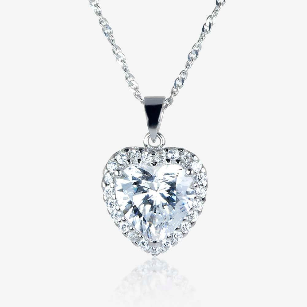 Silver Heart Necklace - Image 1