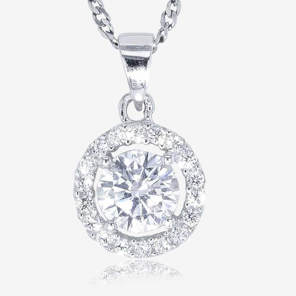 Silver Halo Necklace - Image 1
