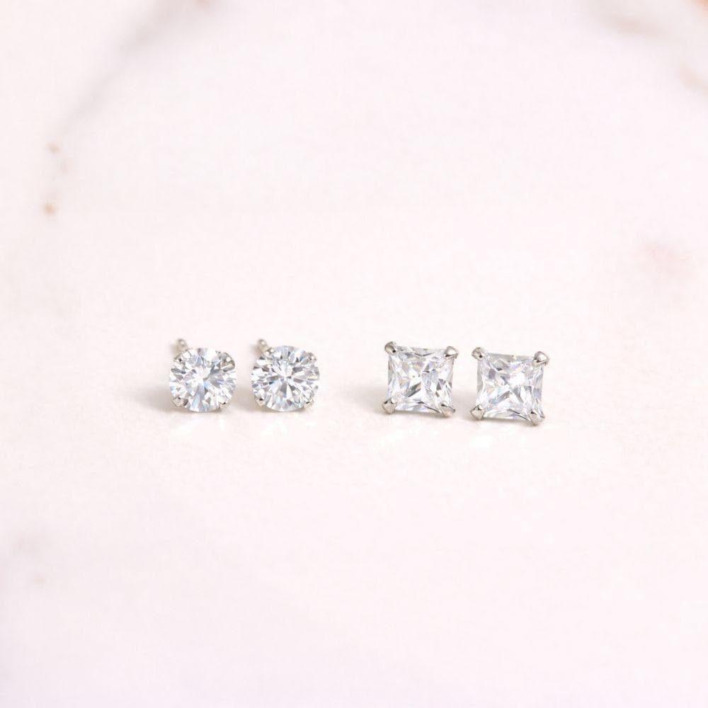 Silver Earrings Set of 2 Pairs thumbnail 2