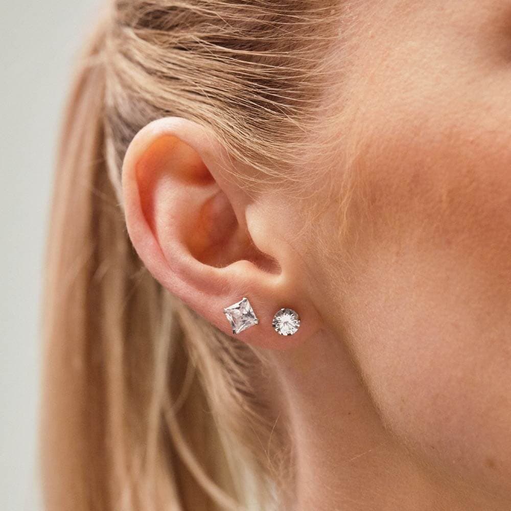 Silver Earrings Set of 2 Pairs thumbnail 4
