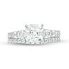7.0mm Cushion-Cut Lab-Created White Sapphire Bridal Set in Sterling Silver thumbnail 18