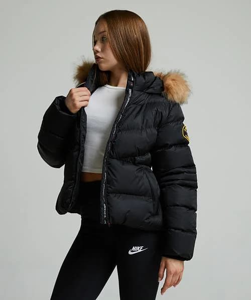 Girls Allessia Short Puffer Jacket thumbnail 3