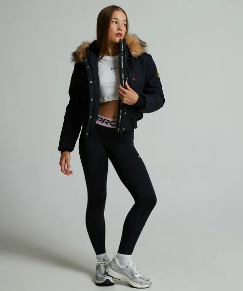 Girls Gabellia Hooded Bomber Jacket thumbnail 2