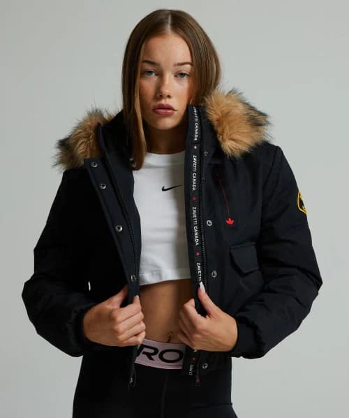 Girls Gabellia Hooded Bomber Jacket thumbnail 4