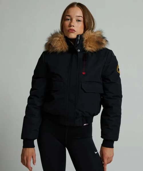 Girls Gabellia Hooded Bomber Jacket thumbnail 5