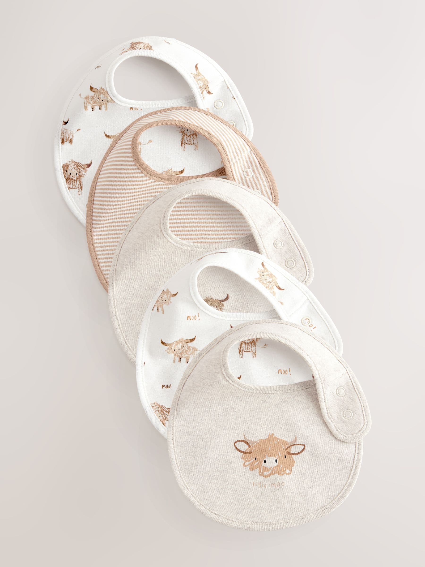 Neutral Baby Hamish Bibs 5 Pack - Image 1