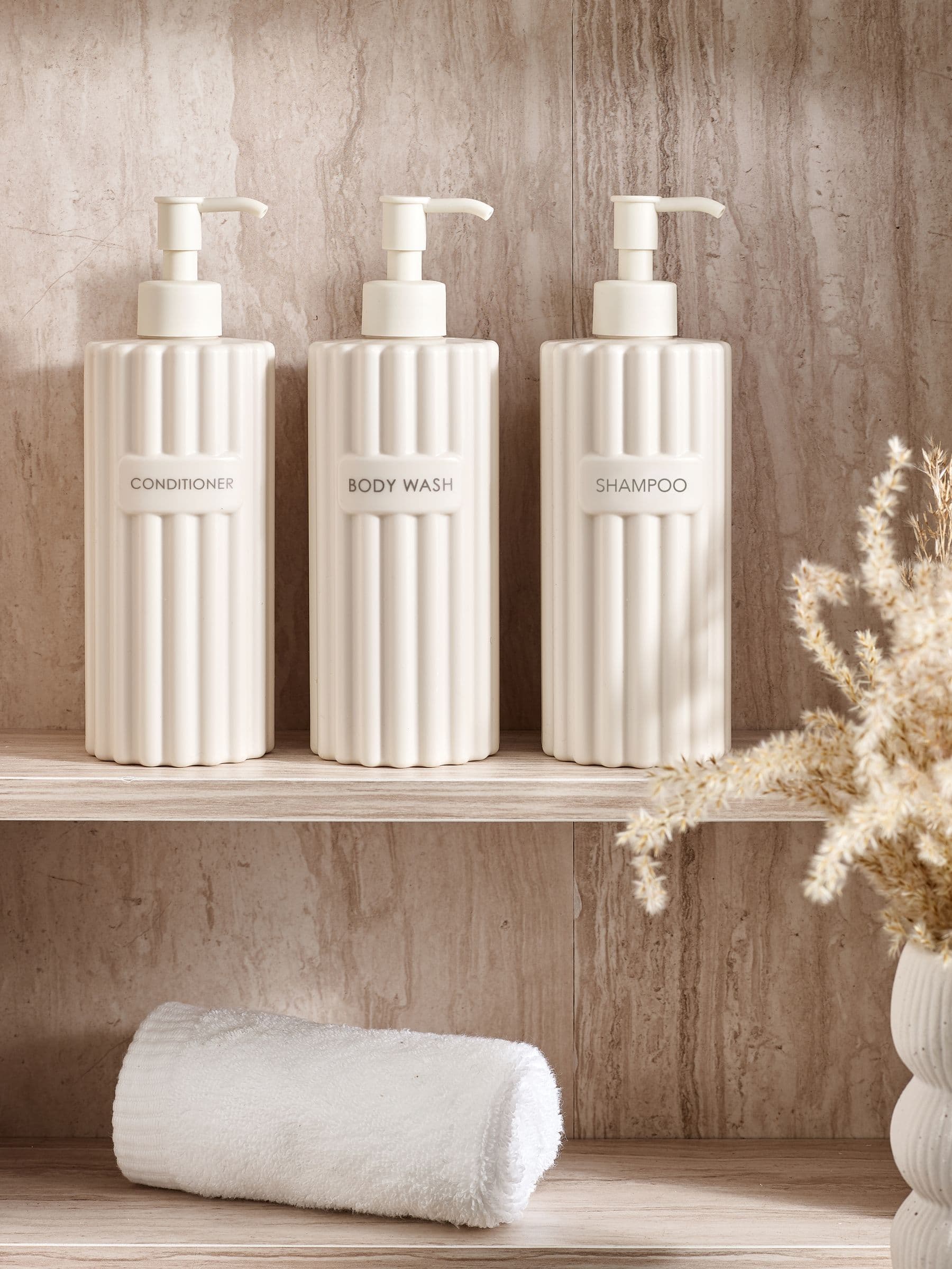 Set of 3 Natural Rib Reusable - Image 1